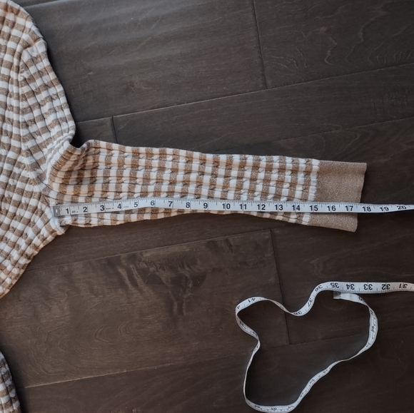 Talbots Metallic Striped Cable Knit Sweater - Picture 10 of 10
